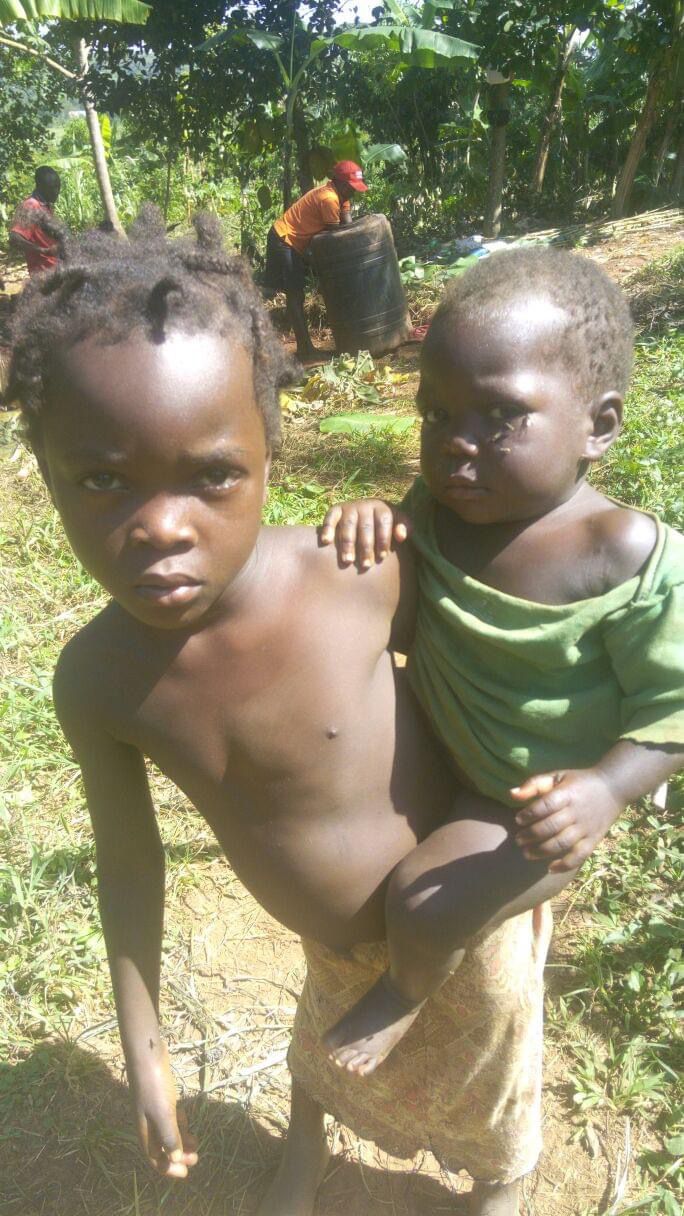 Women and children in Uganda